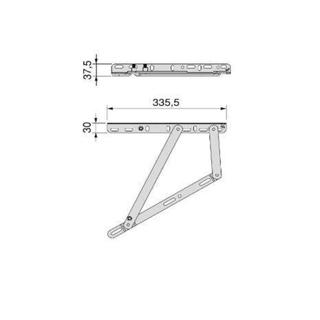 opklapbed zijopening